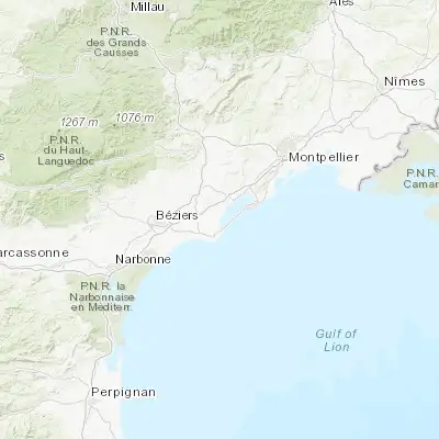 Map showing location of Marseillan (43.356740, 3.528040)
