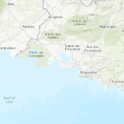 Map showing location of Martigues (43.407350, 5.055260)