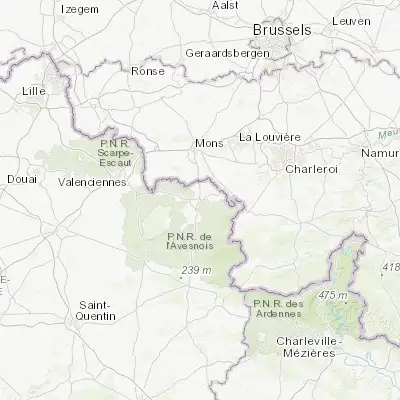 Map showing location of Maubeuge (50.278750, 3.972670)