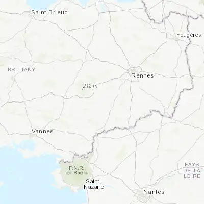 Map showing location of Maure-de-Bretagne (47.891590, -1.992480)