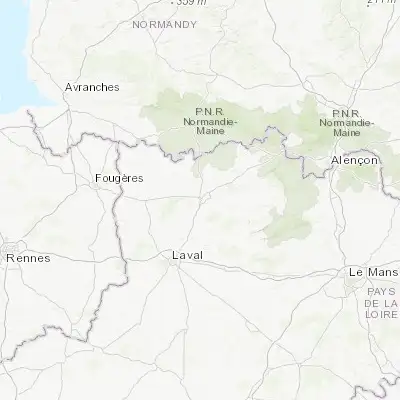 Map showing location of Mayenne (48.303370, -0.613830)
