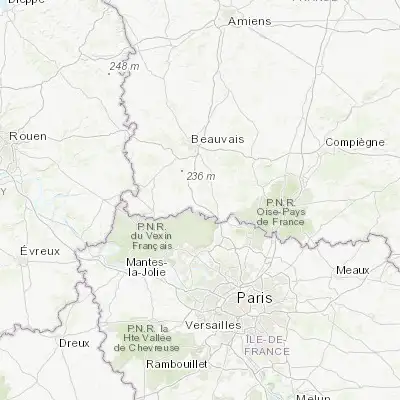Map showing location of Méru (49.233330, 2.133330)