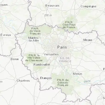 Map showing location of Meudon (48.813810, 2.235000)