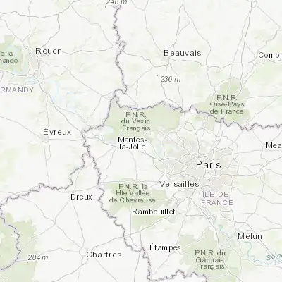 Map showing location of Meulan-en-Yvelines (49.007680, 1.906020)