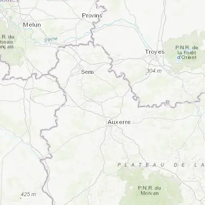 Map showing location of Migennes (47.965480, 3.517870)