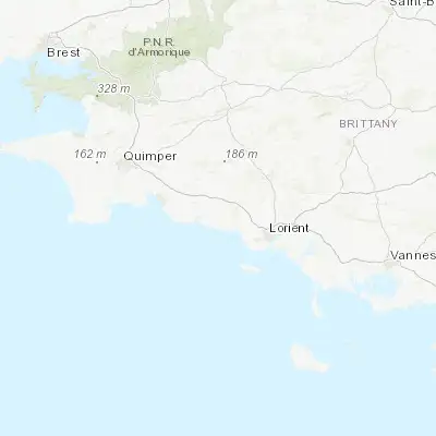 Map showing location of Moëlan-sur-Mer (47.813960, -3.628750)