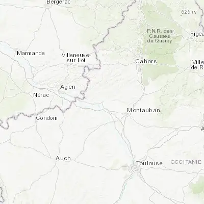 Map showing location of Moissac (44.104500, 1.084740)