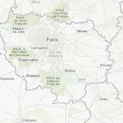 Map showing location of Moissy-Cramayel (48.626050, 2.601250)