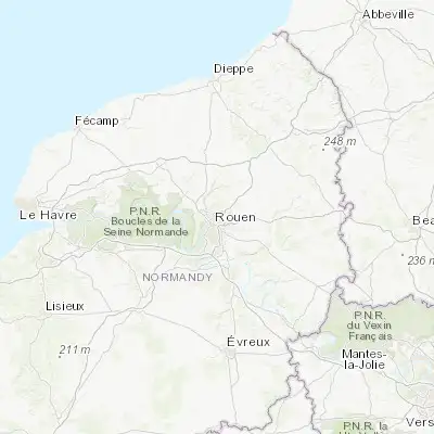 Map showing location of Mont-Saint-Aignan (49.463070, 1.093640)