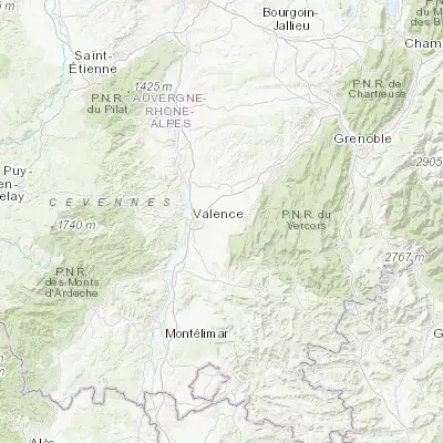 Map showing location of Montélier (44.934410, 5.031260)