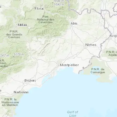 Map showing location of Montferrier-sur-Lez (43.668060, 3.856860)
