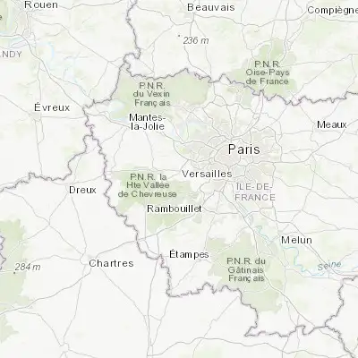 Map showing location of Montigny-le-Bretonneux (48.766360, 2.034050)