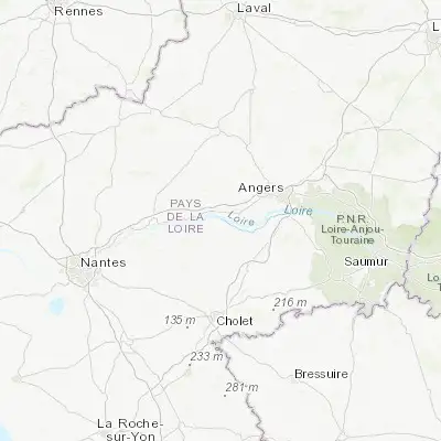 Map showing location of Montjean-sur-Loire (47.388420, -0.858730)