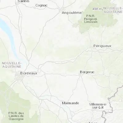 Map showing location of Montpon-Ménestérol (45.009610, 0.159210)