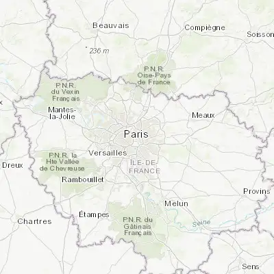 Map showing location of Montreuil (48.864150, 2.443220)