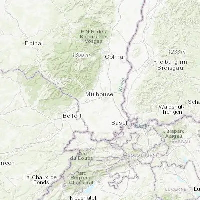 Map showing location of Morschwiller-le-Bas (47.736150, 7.269540)