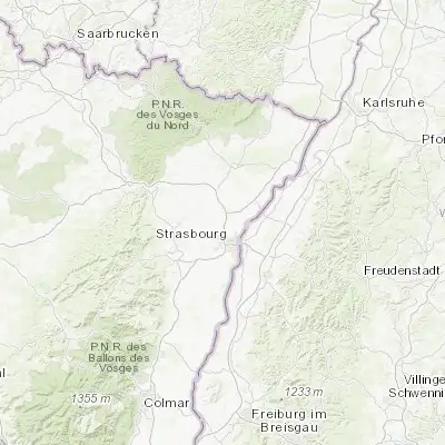 Map showing location of Mundolsheim (48.642150, 7.713780)
