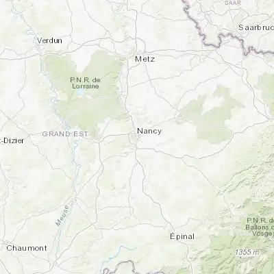 Map showing location of Nancy (48.684390, 6.184960)