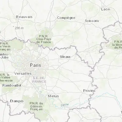 Map showing location of Nanteuil-lès-Meaux (48.929400, 2.895940)