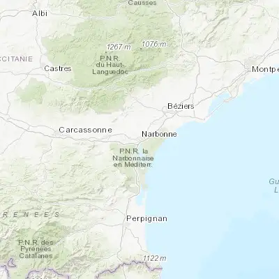 Map showing location of Narbonne (43.183960, 3.001410)