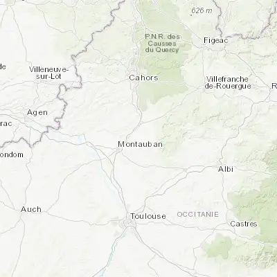 Map showing location of Nègrepelisse (44.075160, 1.521290)