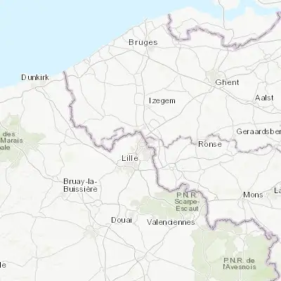 Map showing location of Neuville-en-Ferrain (50.748390, 3.156760)