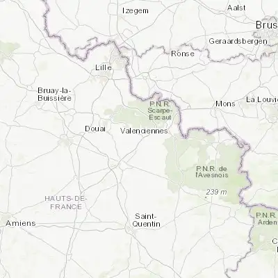 Map showing location of Neuville-sur-Escaut (50.300000, 3.350000)