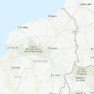 Map showing location of Notre-Dame-de-Bondeville (49.483330, 1.050000)