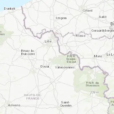 Map showing location of Orchies (50.466670, 3.233330)