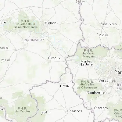 Map showing location of Pacy-sur-Eure (49.016670, 1.383330)