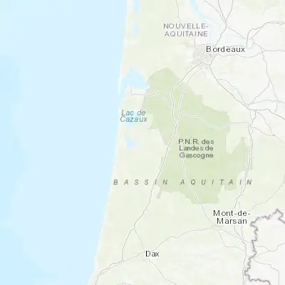 Map showing location of Parentis-en-Born (44.351630, -1.072130)