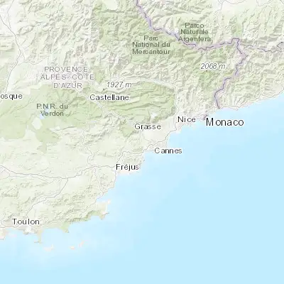 Map showing location of Pégomas (43.596620, 6.932110)