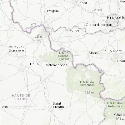 Map showing location of Petite-Forêt (50.366670, 3.483330)