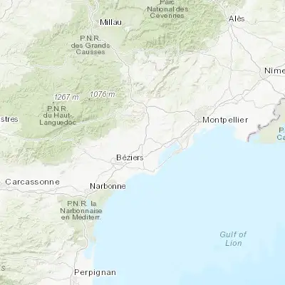 Map showing location of Pézenas (43.459970, 3.422580)