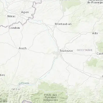 Map showing location of Pibrac (43.620420, 1.285400)