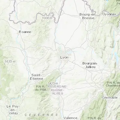 Map showing location of Pierre-Bénite (45.703590, 4.824240)