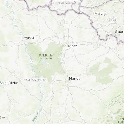 Map showing location of Pont-à-Mousson (48.907020, 6.056350)