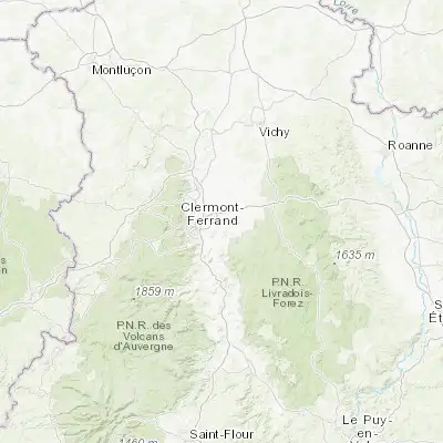 Map showing location of Pont-du-Château (45.798300, 3.248390)