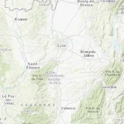 Map showing location of Pont-Évêque (45.532170, 4.909220)
