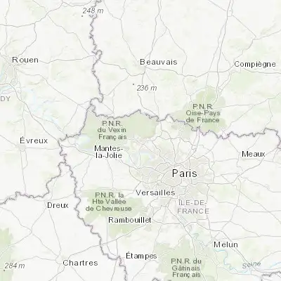 Map showing location of Pontoise (49.050000, 2.100000)