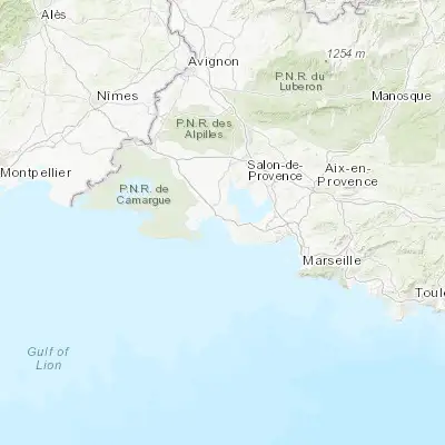 Map showing location of Port-de-Bouc (43.406570, 4.980900)