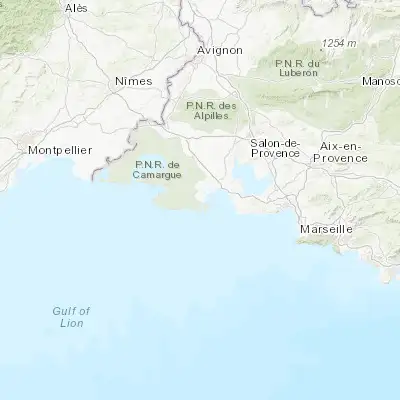 Map showing location of Port-Saint-Louis-du-Rhône (43.387340, 4.826090)