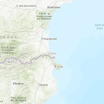 Map showing location of Portvendres (42.517920, 3.105530)