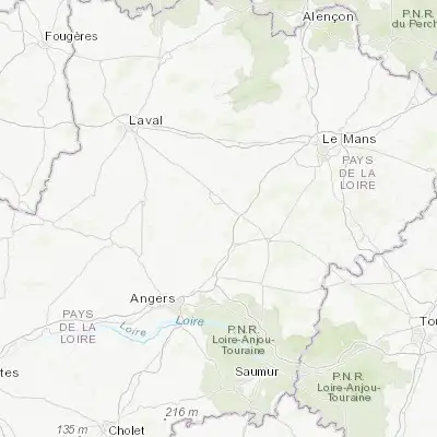 Map showing location of Précigné (47.766390, -0.324680)