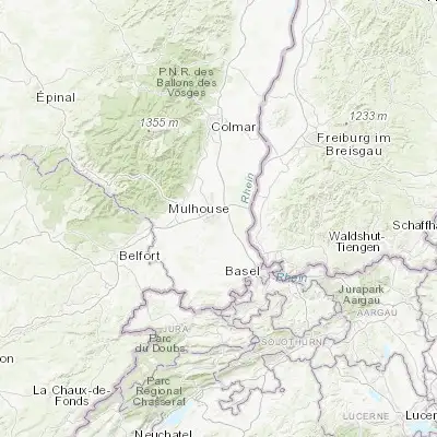 Map showing location of Riedisheim (47.748470, 7.367160)