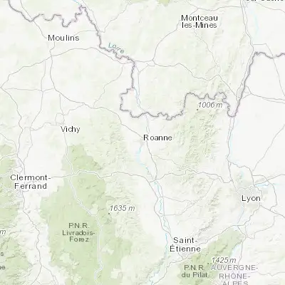 Map showing location of Roanne (46.036240, 4.068020)