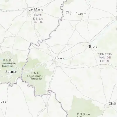 Map showing location of Rochecorbon (47.416580, 0.755210)