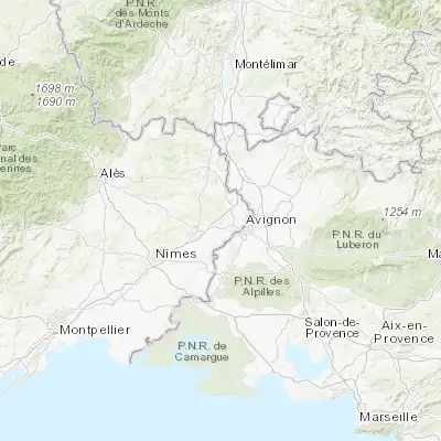 Map showing location of Rochefort-du-Gard (43.974520, 4.689770)