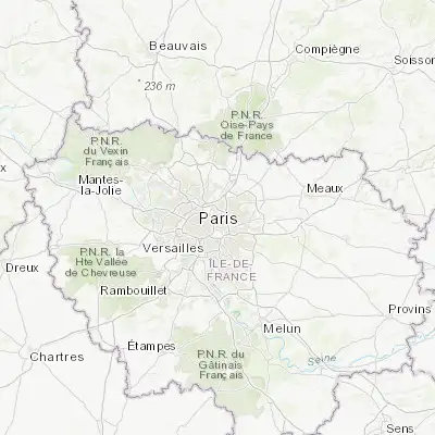 Map showing location of Romainville (48.885400, 2.434820)