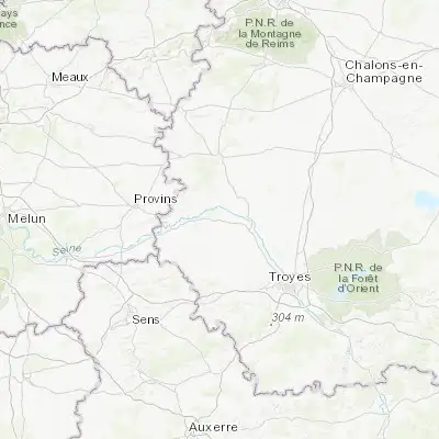 Map showing location of Romilly-sur-Seine (48.510850, 3.726340)